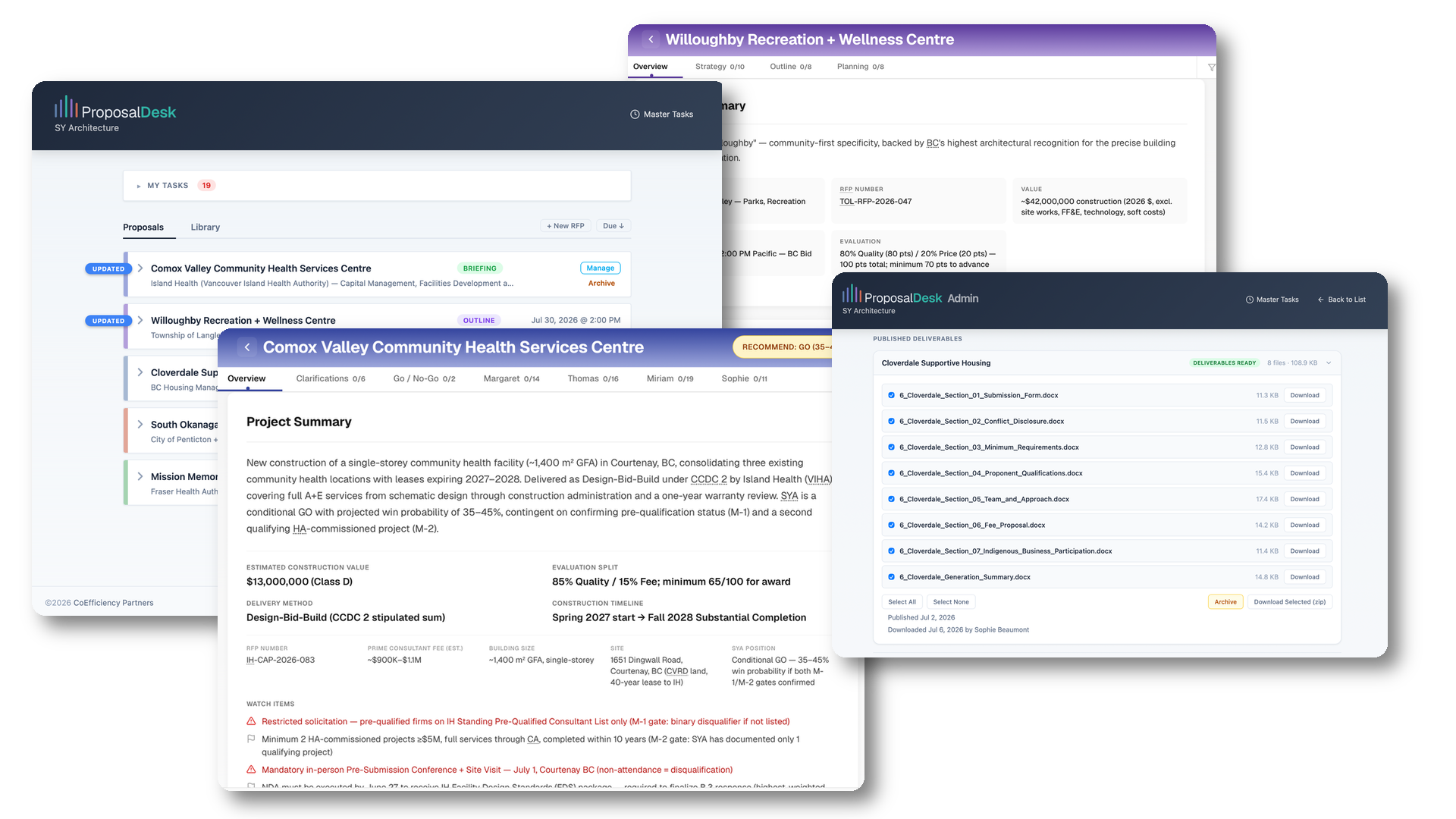 ProposalDesk product screenshot